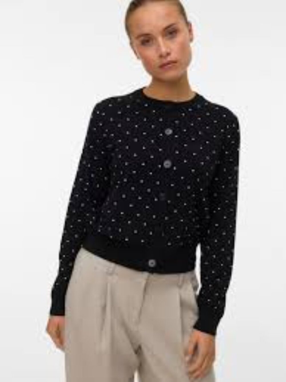 S Vero Moda VMSABA Polka Dot Cardigan